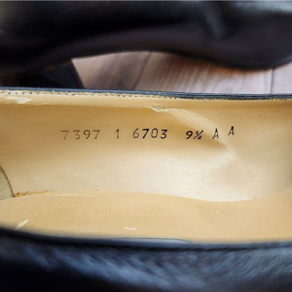 Coupd' etat black leather animal heel pumps narrow 9AA - Picture 4 of 14